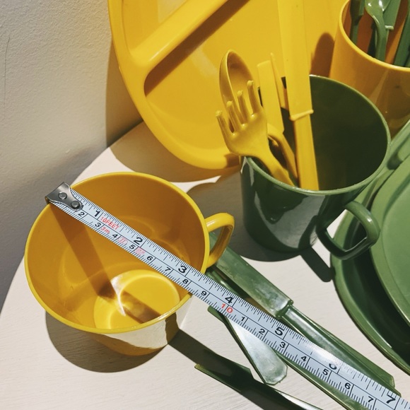 RARE Vintage 50s Basket Ville Picnic Dining Set - Picture 9 of 13